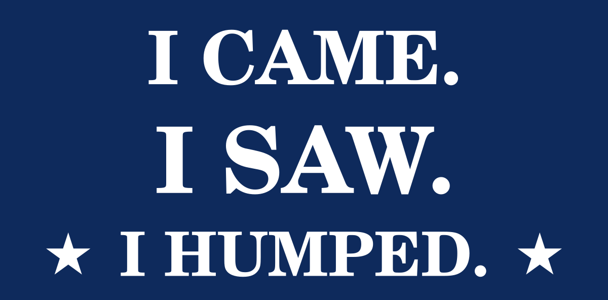 I CAME. I SAW. I HUMPED. Tee